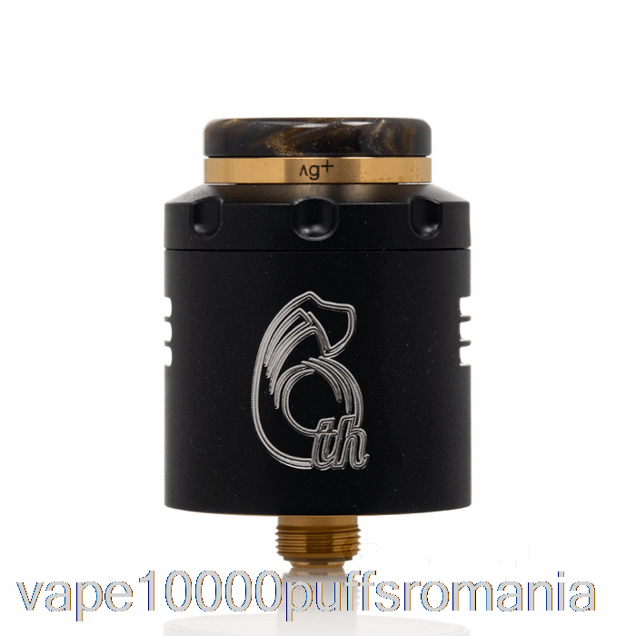 Vape Romania Hellvape Dead Rabbit V3 24mm Rda [6th Anni] Aur Negru